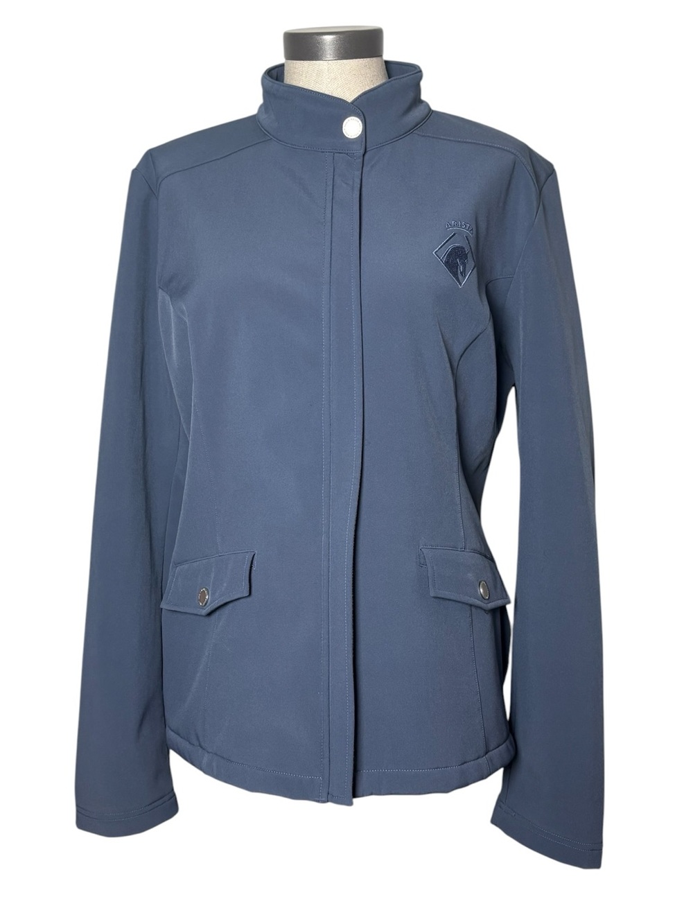 Arista Equestrian XXL Blue Fleece Lined Softshell Riding Jacket Full Zip